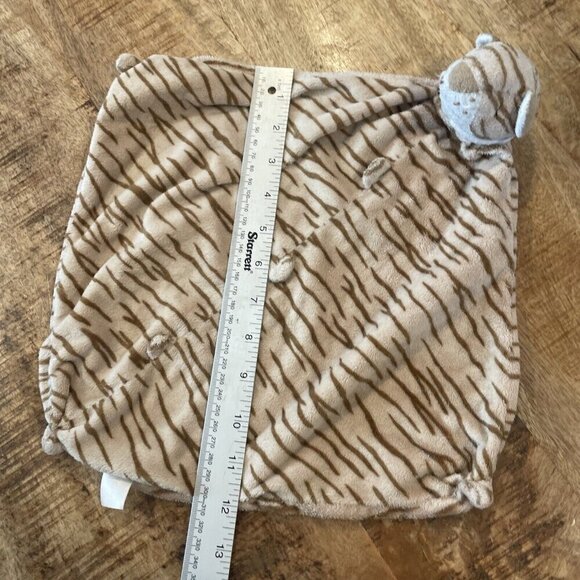 Angel Dear Tiger Lovey Plush Animal Security Blanket Striped Tan Brown Sleep - Picture 4 of 6